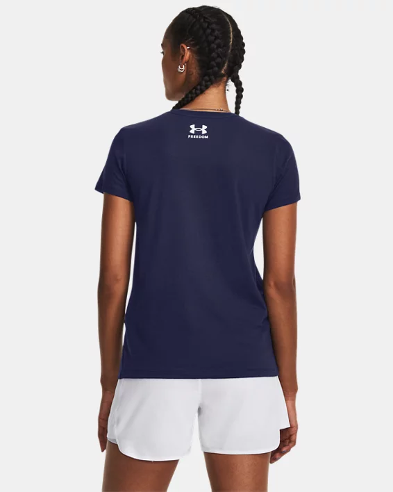UA Freedom Wordmark Womens Short Sleeve - Image 2