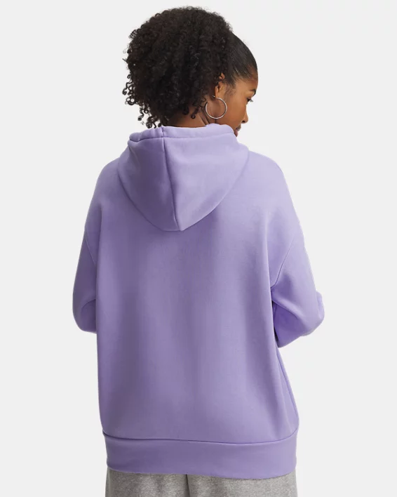 UA Icon Fleece Womens Oversized Hoodie - Image 2