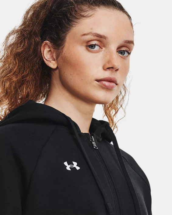 UA Rival Fleece Womens Full-Zip Hoodie - Image 4