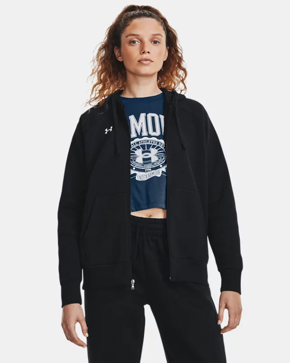 UA Rival Fleece Womens Full-Zip Hoodie