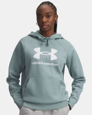 UA Rival Fleece Big Logo Womens Hoodie