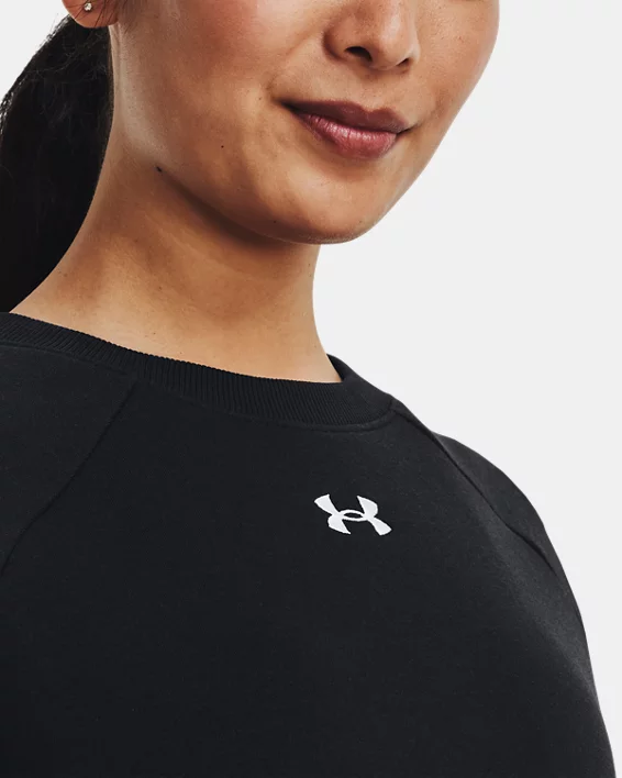 UA Rival Fleece Womens Crew - Image 4
