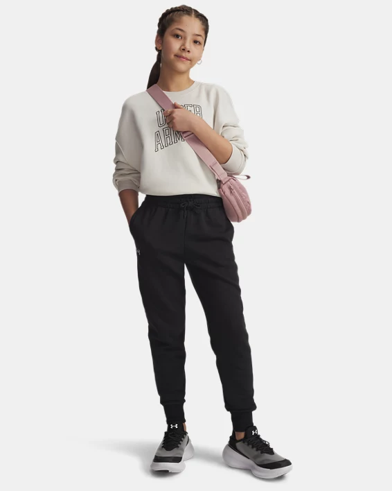 UA Rival Fleece Girls Joggers - Image 3