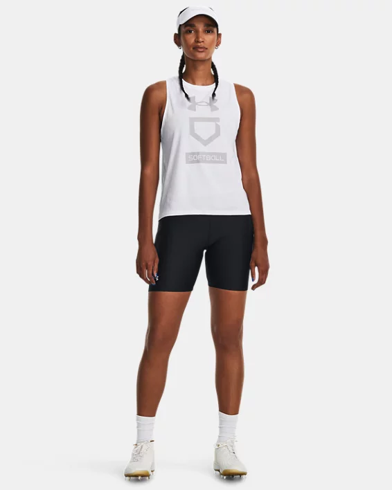 UA Utility Pro Womens Slider Shorts - Image 3