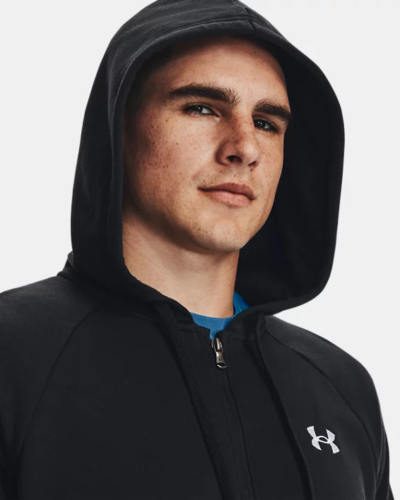 UA Rival Fleece Mens Full-Zip Hoodie - Image 4