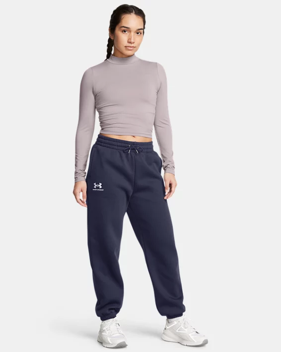 UA Meridian Womens Mock Long Sleeve - Image 3