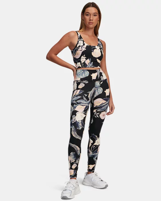 UA Meridian Fitted Printed Womens Crop Tank - Image 3