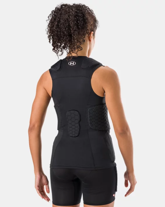 UA Gameday Armour Womens 7-Pad Top - Image 5