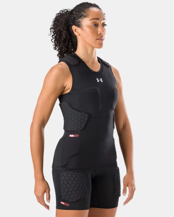 UA Gameday Armour Womens 7-Pad Top - Image 4