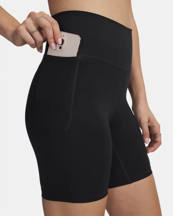 UA Meridian Womens 7 Bike Shorts - Image 4