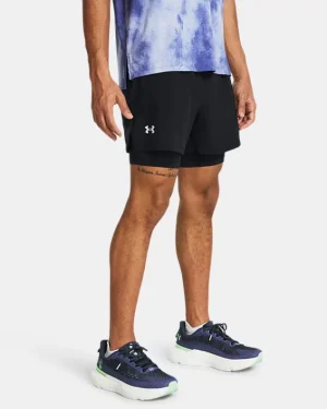 UA Launch Mens 2-in-1 5 Shorts