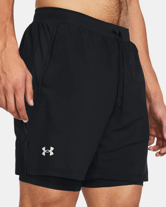 UA Launch Mens 2-in-1 7 Shorts - Image 4