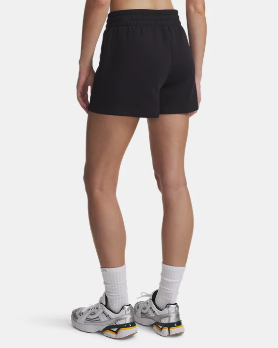 UA Rival Fleece Womens 3.5 Shorts - Image 2
