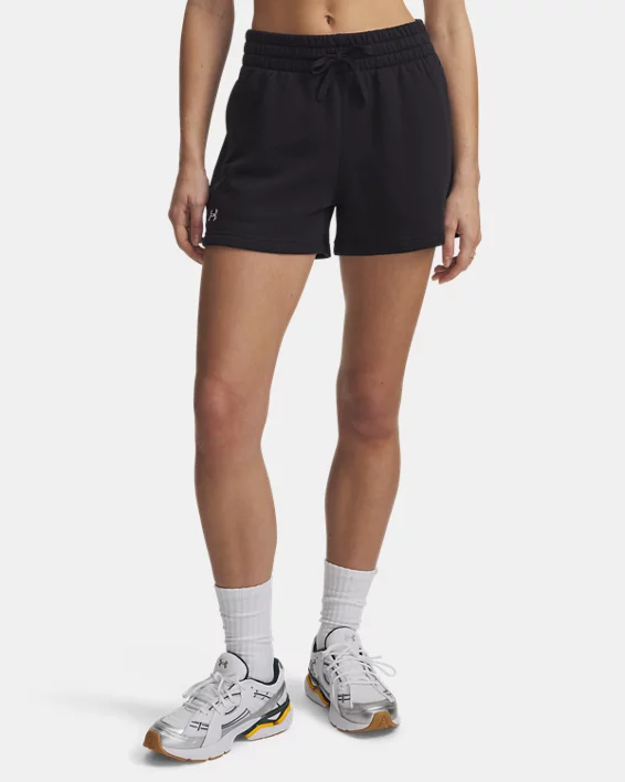 UA Rival Fleece Womens 3.5 Shorts