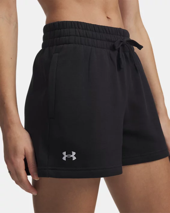 UA Rival Fleece Womens 3.5 Shorts - Image 5