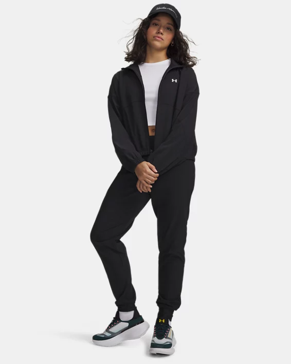 UA Rival Womens High-Rise Woven Pants - Image 3