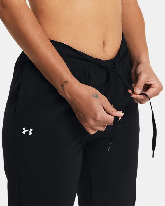 UA Rival Womens High-Rise Woven Pants - Image 4