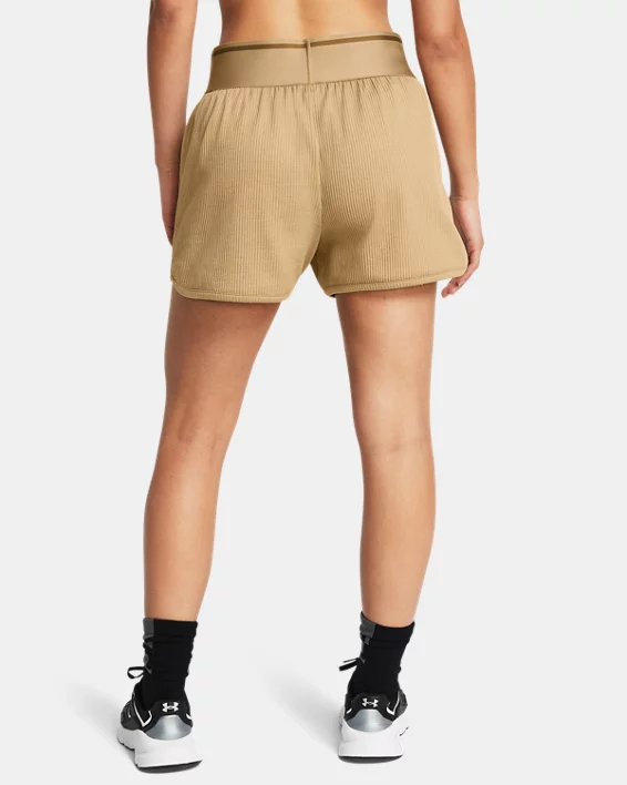 UA Journey Rib Womens 3 Shorts - Image 2