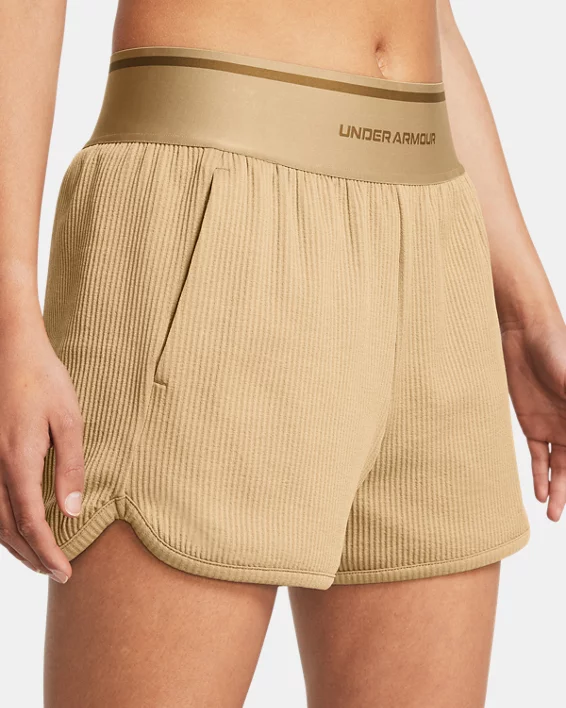 UA Journey Rib Womens 3 Shorts - Image 4