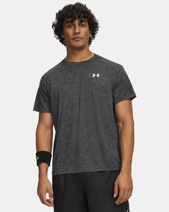UA Tech Textured Mens Short Sleeve