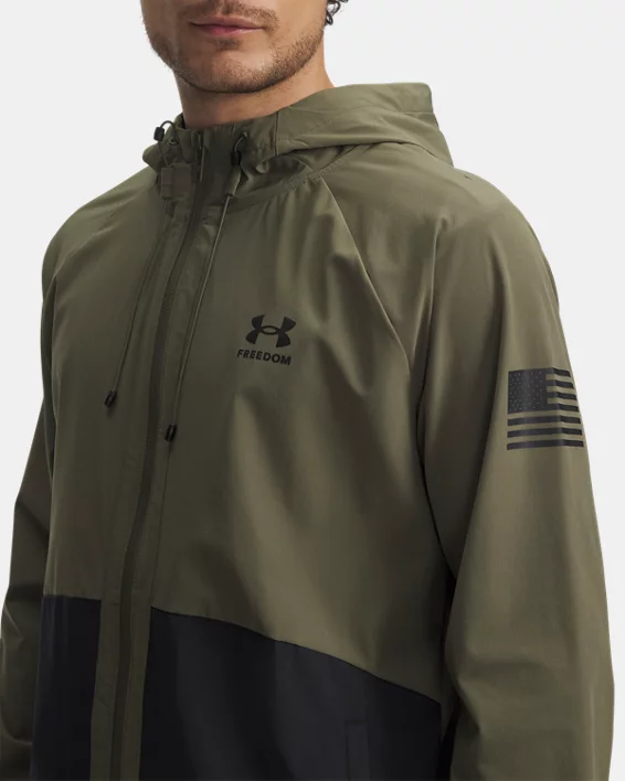 UA Freedom Mens Windbreaker Jacket - Image 3