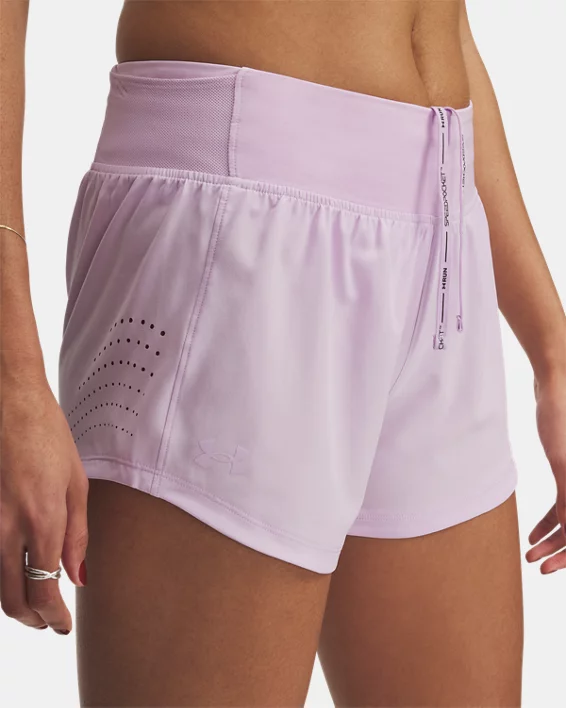 UA Launch Perf Womens 3 Shorts - Image 5