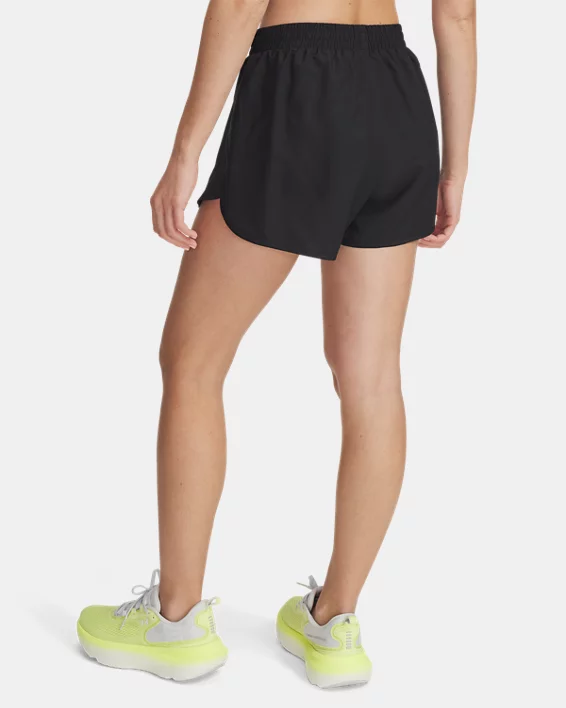 UA Fly-By Womens 3.5 Shorts - Image 2