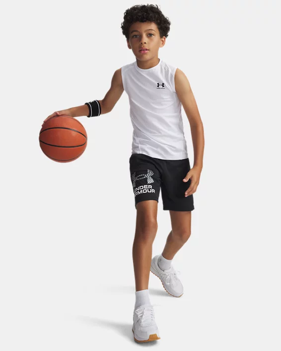 UA Tech Boys Logo Shorts - Image 3