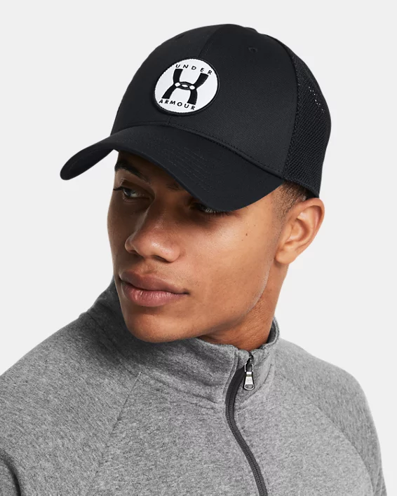 UA Essential Mid Mens Trucker Hat - Image 3