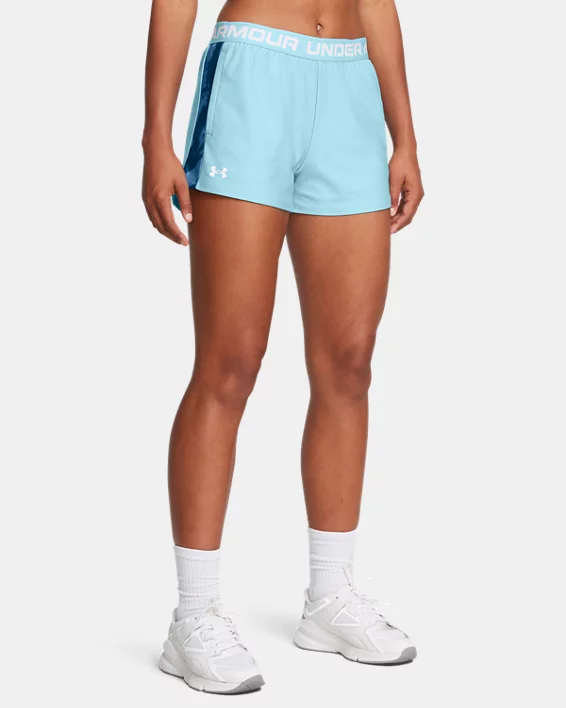 Womens UA Tech Print Inset 3 Shorts