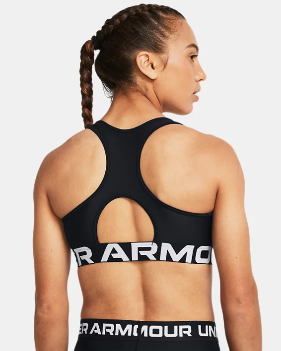 HeatGear Mid Branded Womens Sports Bra - Image 2