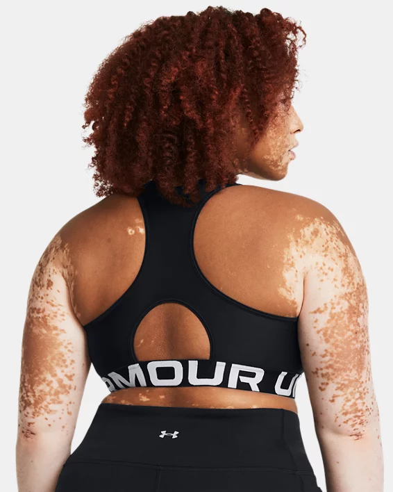 HeatGear Mid Branded Womens Sports Bra - Image 7