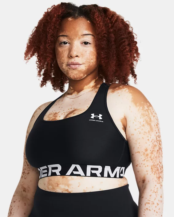 HeatGear Mid Branded Womens Sports Bra - Image 4