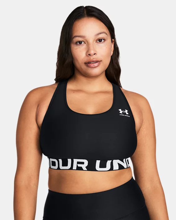 HeatGear Mid Branded Womens Sports Bra - Image 5