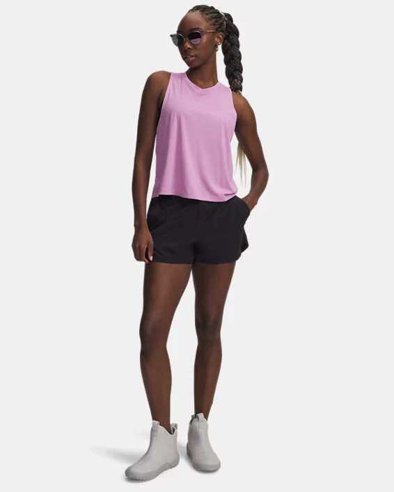 UA Fish Pro Woven Womens 3 Shorts - Image 3