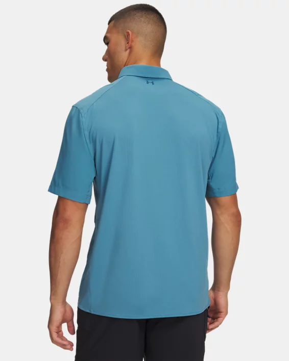 UA Fish Pro Hybrid Woven Mens Short Sleeve - Image 2