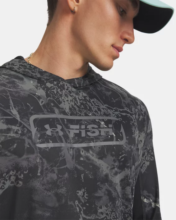 UA Fish Pro Camo Mens Hoodie - Image 3