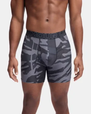 UA Performance Tech Printed Mens 6 Boxerjock