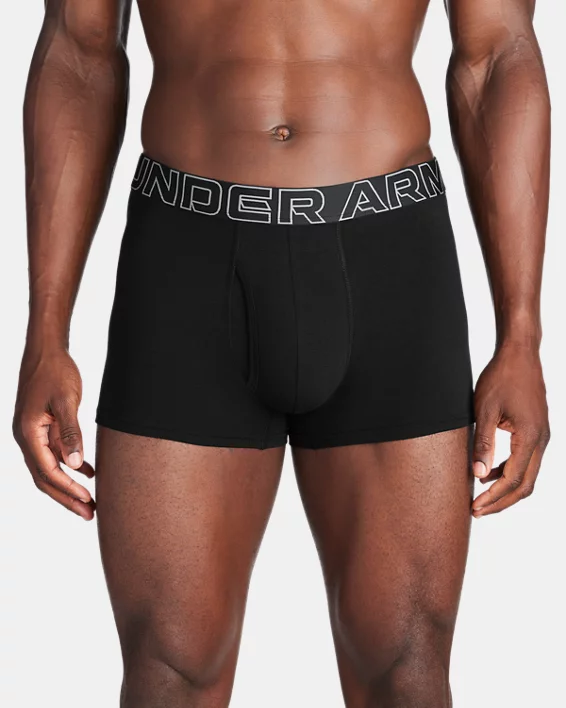 UA Performance Cotton Mens 3 3-Pack Boxerjock