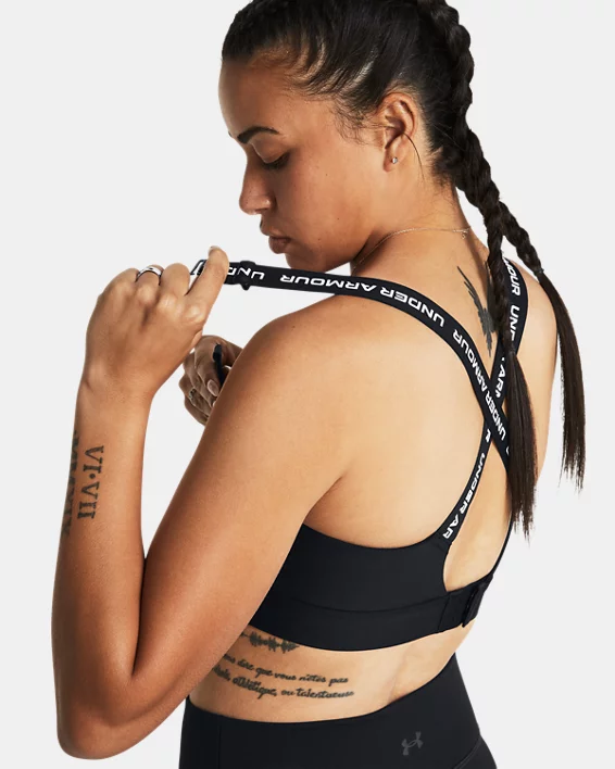 UA Infinity 2.0 High Womens Sports Bra - Image 3