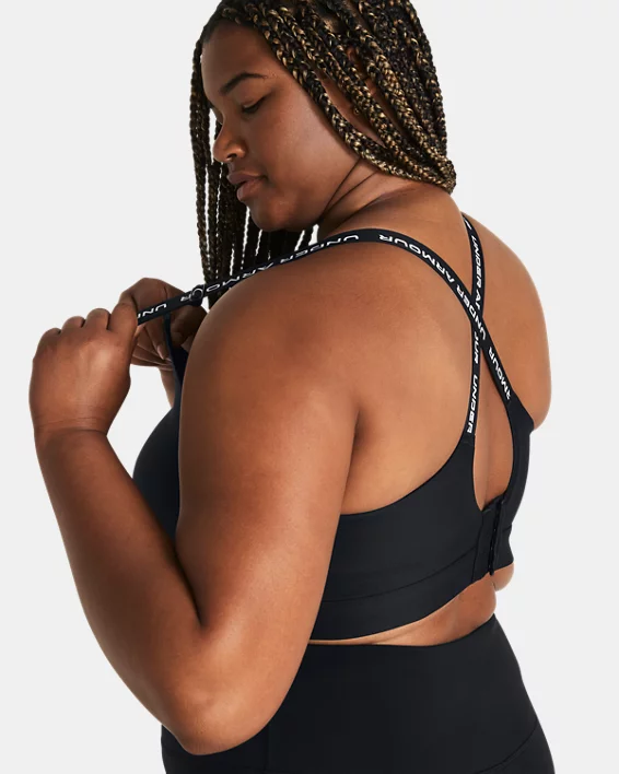 UA Infinity 2.0 High Womens Sports Bra - Image 3