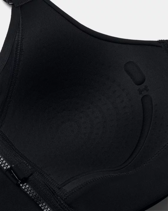 UA Infinity 2.0 High Zip Womens Sports Bra - Image 4