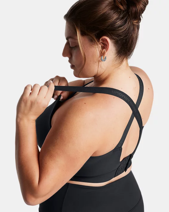 UA Infinity 2.0 Mid Womens Sports Bra - Image 3