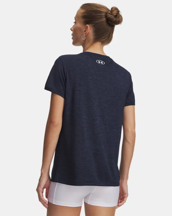 UA Tech Twist Womens V-Neck Short Sleeve - Image 3