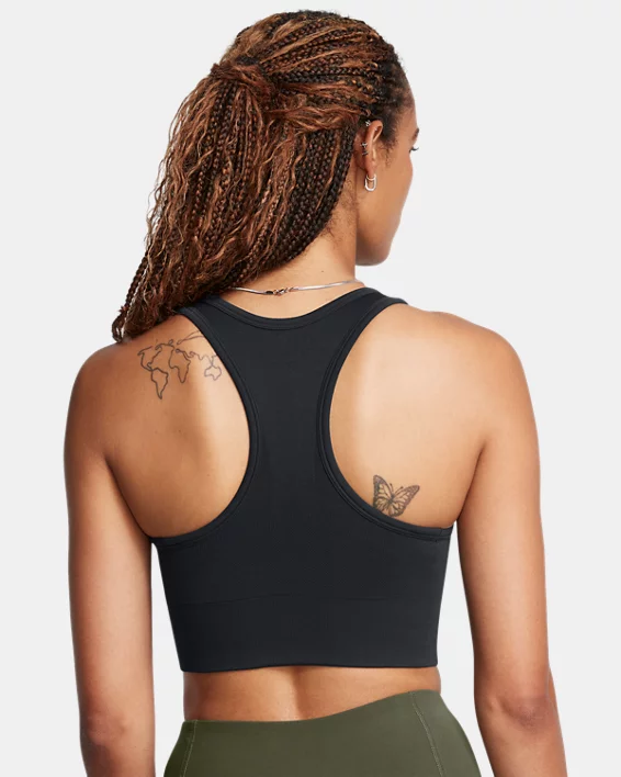 UA Vanish Seamless Mid Womens Sports Bra - Image 2