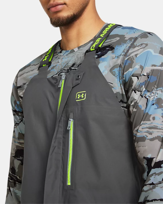 UA Fish Elite Mens Rain Bib - Image 3