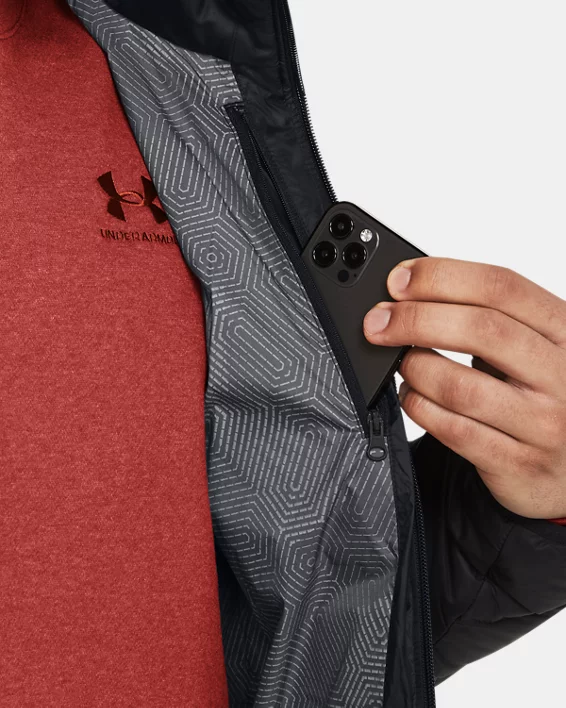 UA Legend Down Mens Hooded Jacket - Image 4