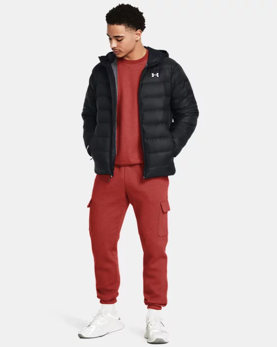 UA Legend Down Mens Hooded Jacket - Image 3