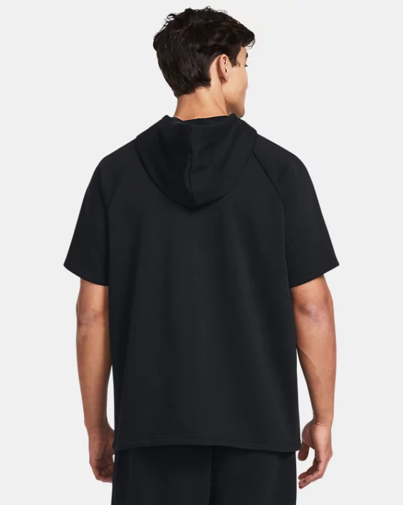 UA Rival Fleece Mens Short Sleeve Hoodie - Image 2
