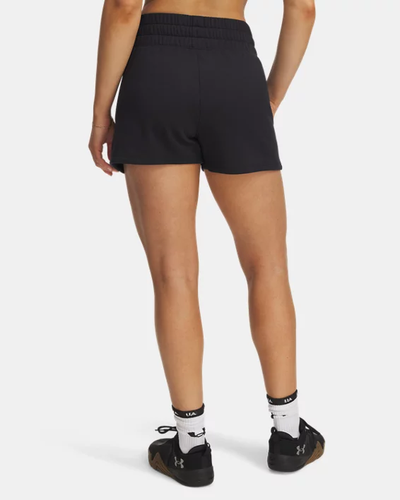 UA Freedom Fleece Womens 3 Shorts - Image 2